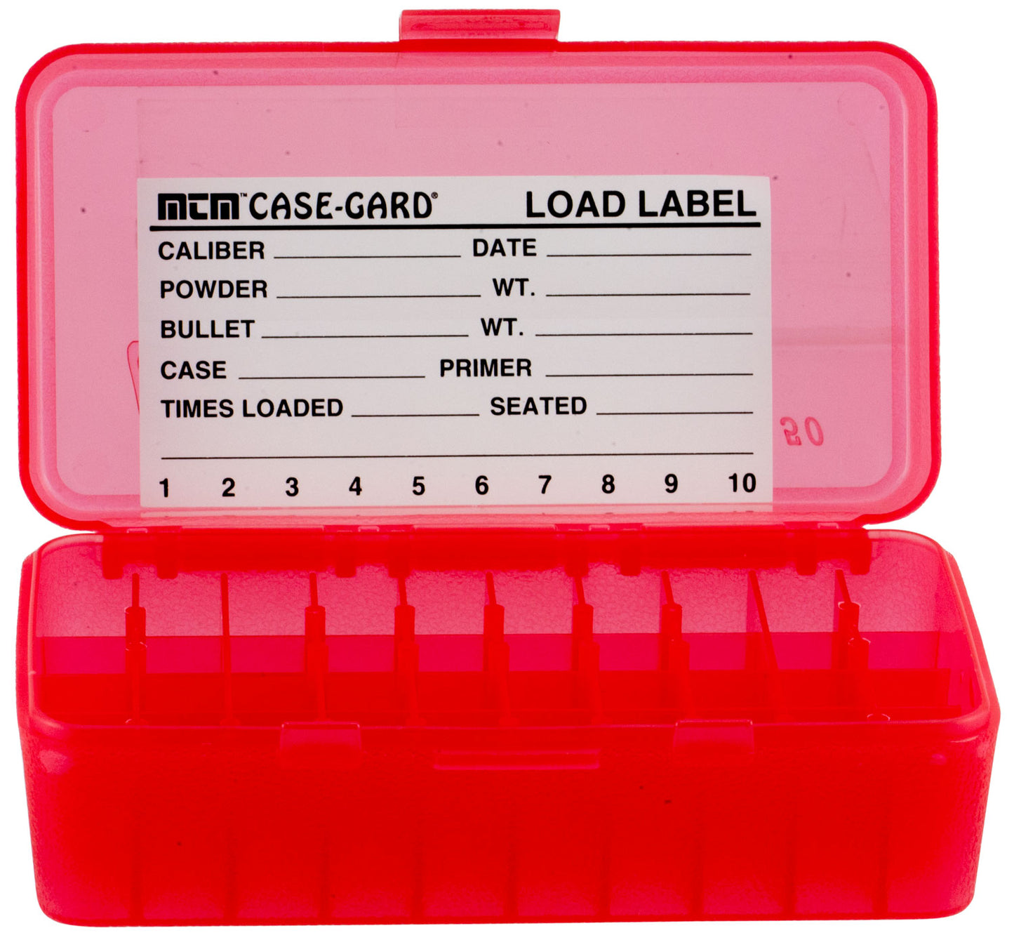 MTM P504429 50RD PSTL BOX 44M-45L RED