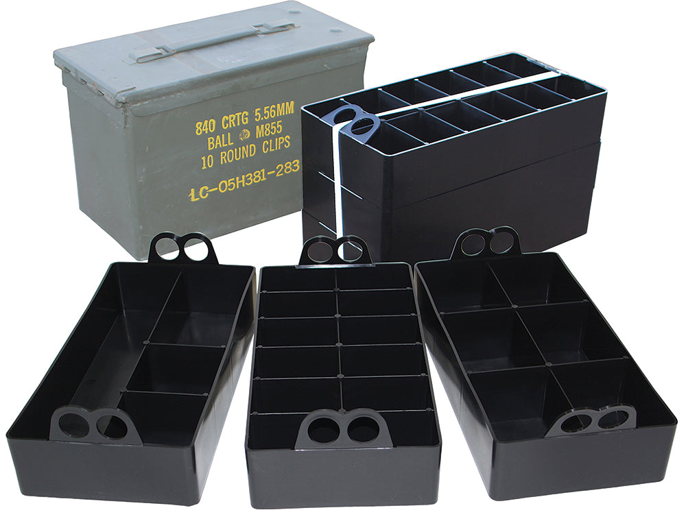 MTM ACO AMMO CAN ORGANIZER BLK