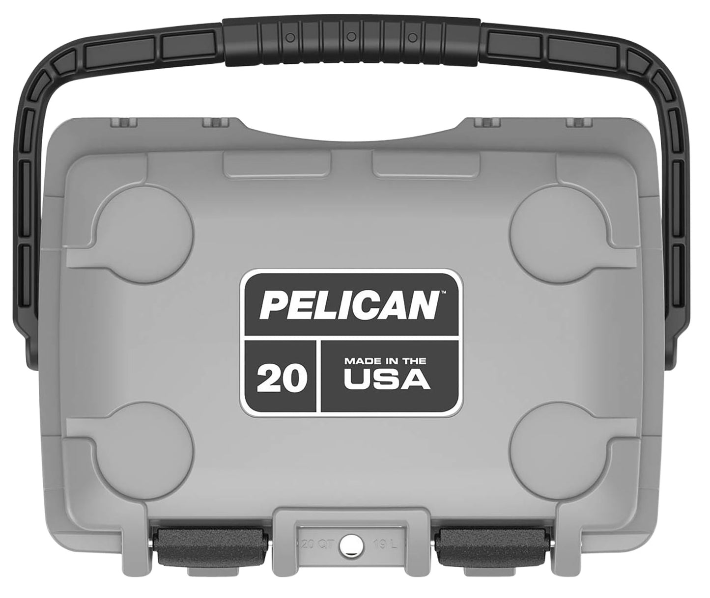 PELICAN 20Q-1-DKGRYEGRN 20QT ELITE COOLER GRY/GRN