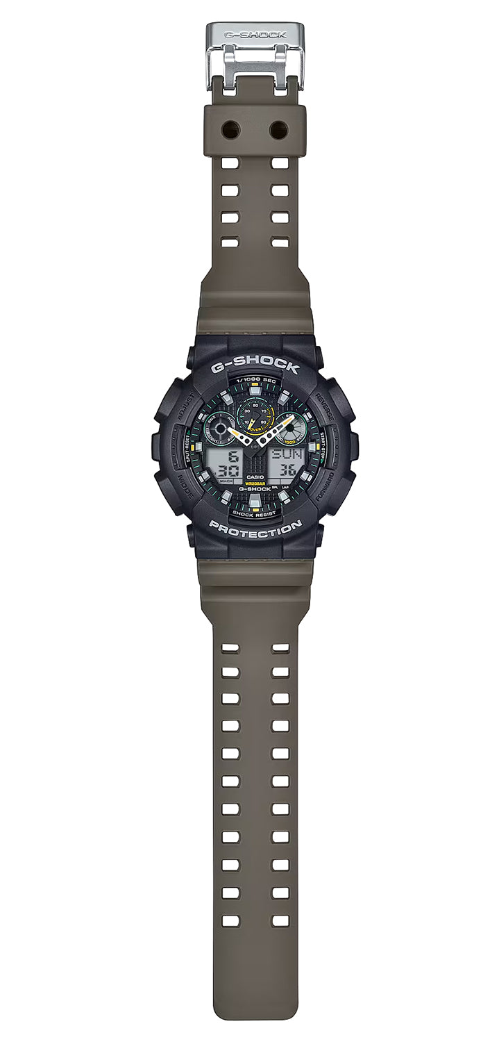 GSHOCK GA100TU1A3CR ANLG-DIGTL GRN