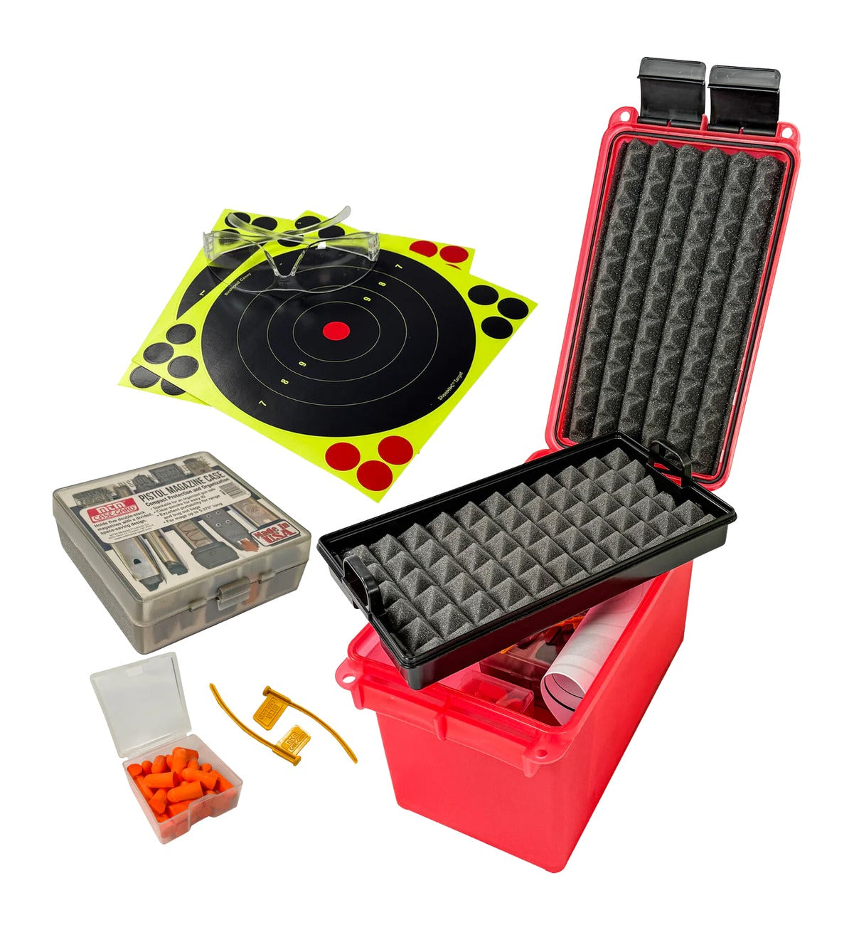 MTM PRK PISTOL RANGE KIT CLEAR RED