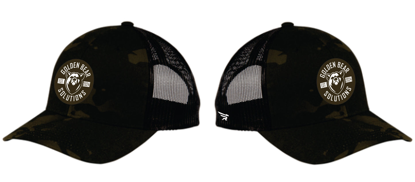 MULTICAM BLACK ADJUSTABLE TRUCKER CAP