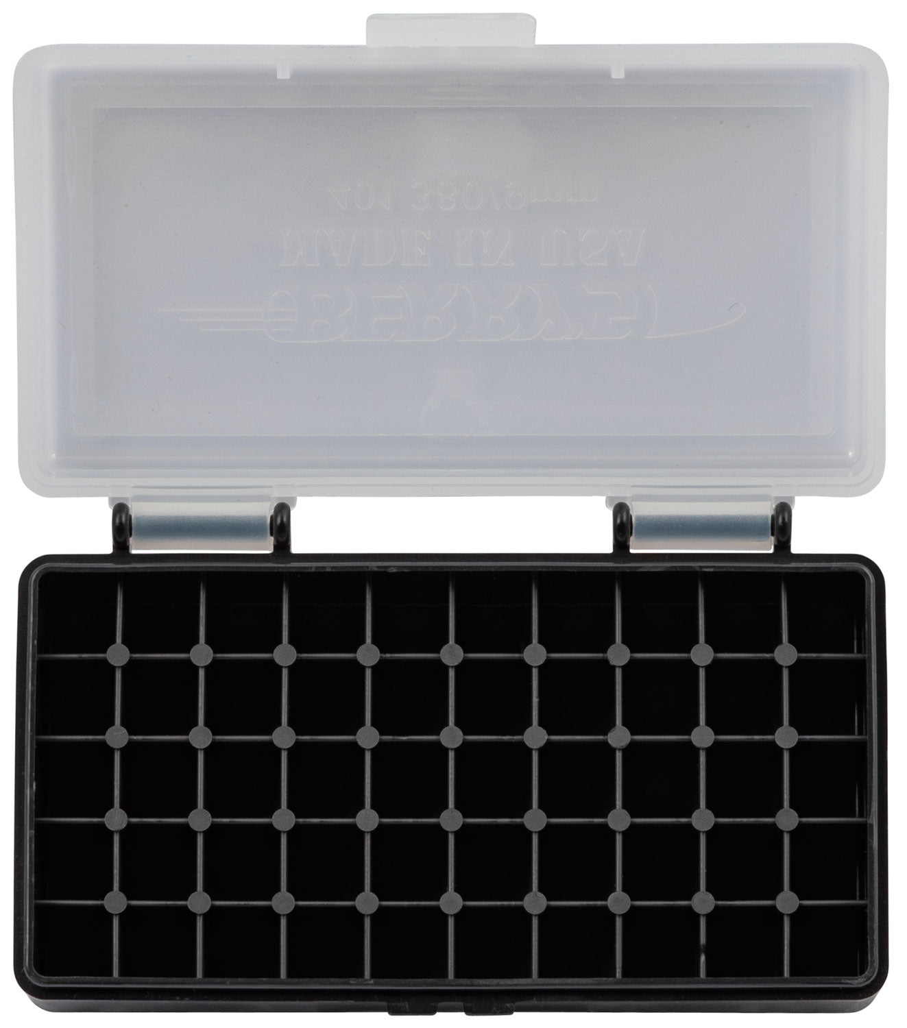 BERRYS 71933     401 AMMO BX  380/9MM  50R  CLR/BK