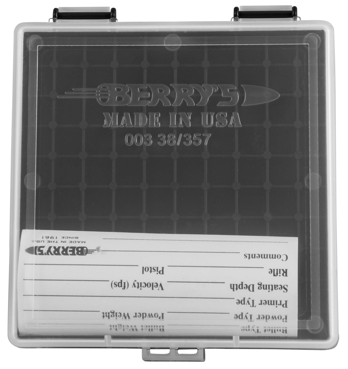 BERRYS 15382     003 AMMO BOX   38/357 100R CLR/BK