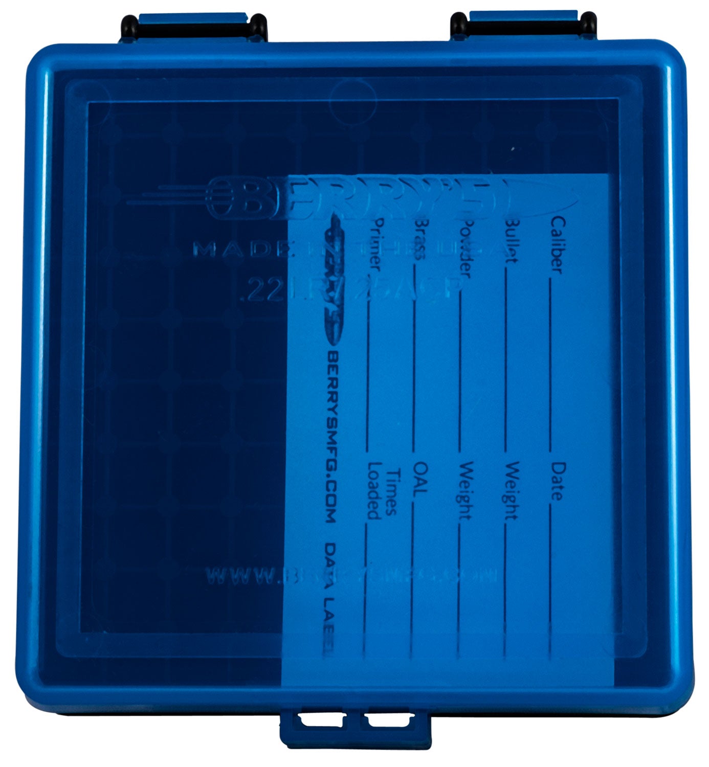 BERRYS 83500     22  AMMO BOX   22LR   100R BLU/BK