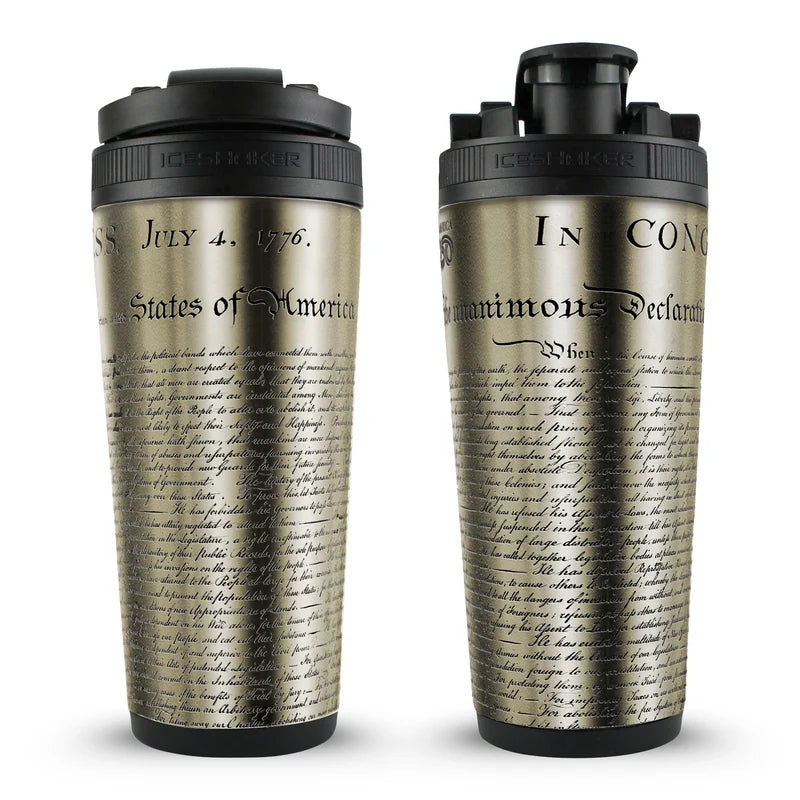 Ice Shaker Allegiance Series 26oz Shaker Bottle – Declaration of Independence
