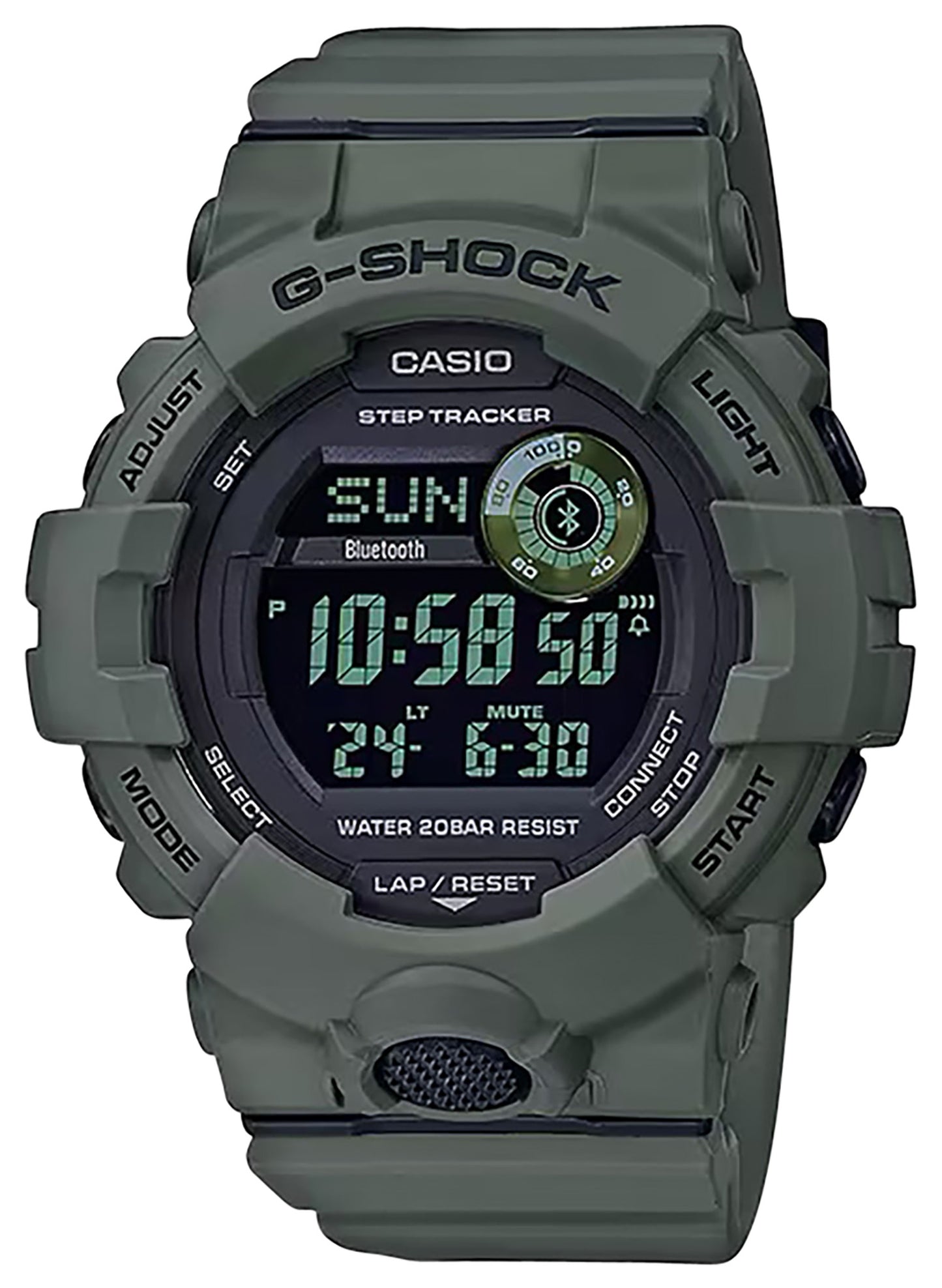 GSHOCK GBD800UC3   TACTICAL MOVE POWER TRNR    GRN