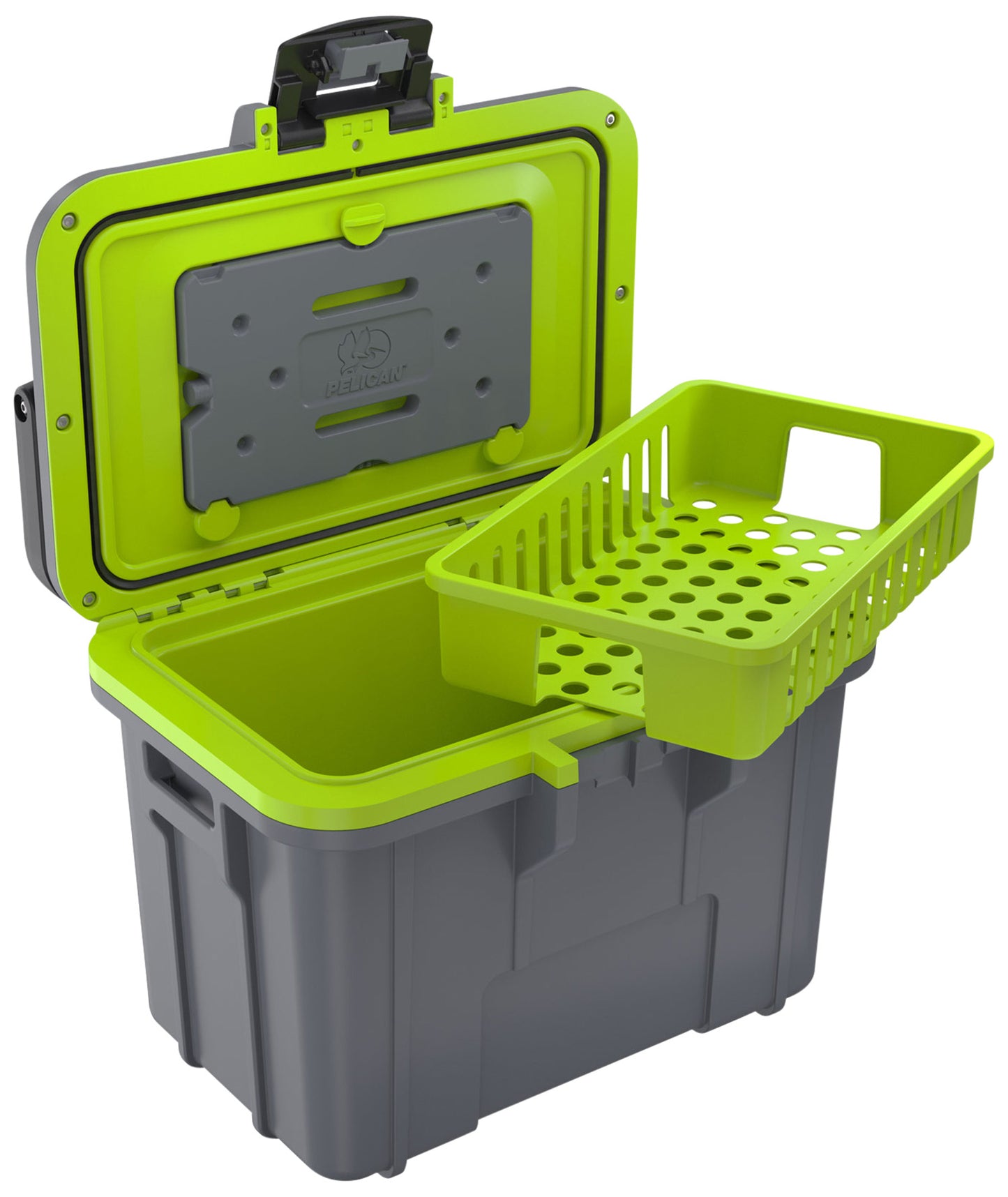 PELICAN 8Q-1-DKGRYEGRN   8QT ELITE COOLER  GRY/GRN