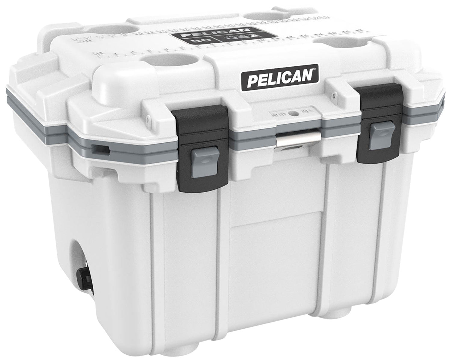 PELICAN 30Q-1-WHTGRY     30QT ELITE COOLER WHT/GRY
