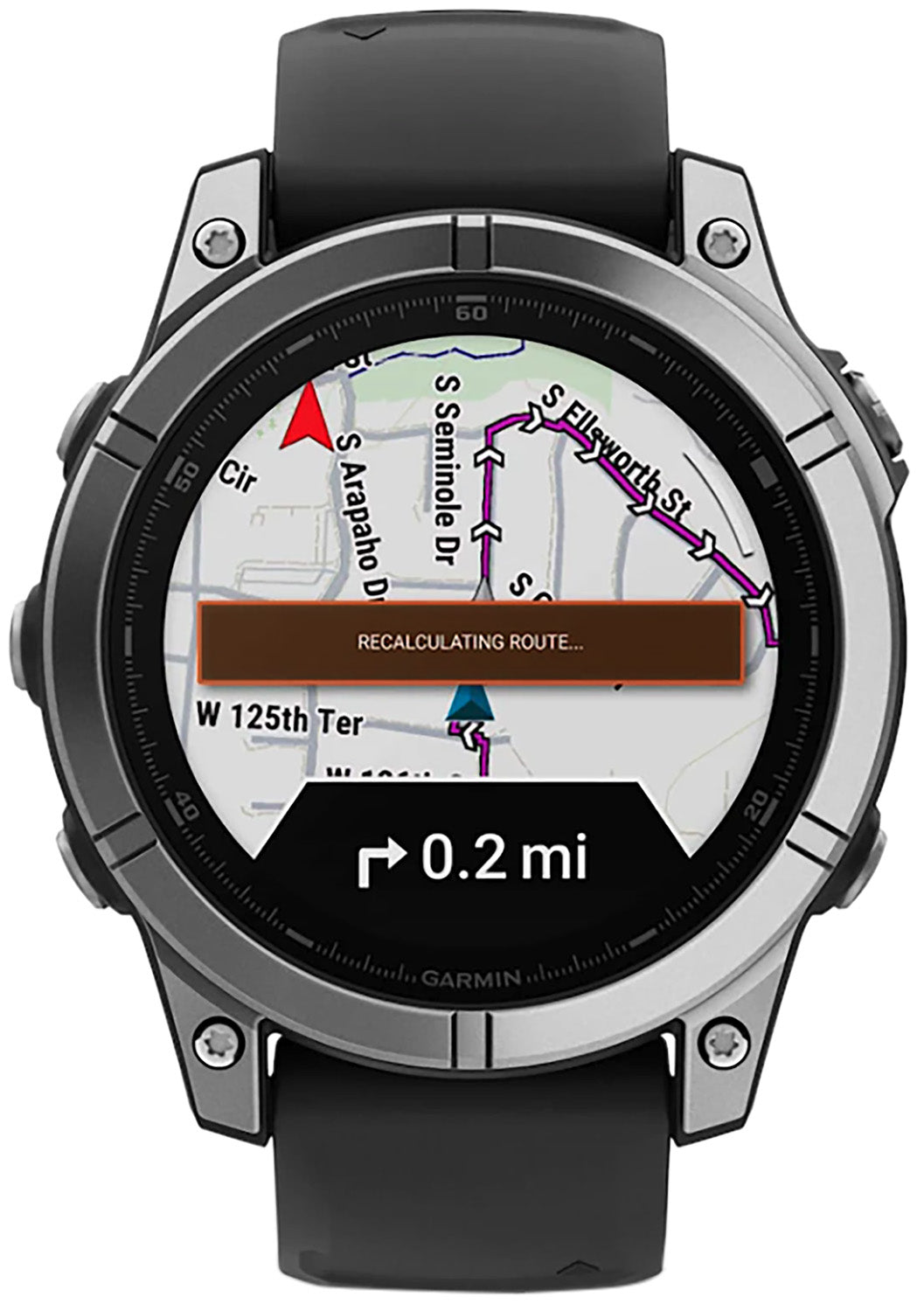 GAR 010-03025-02    FENIX E-47 MM AMOLED  SS/BLK