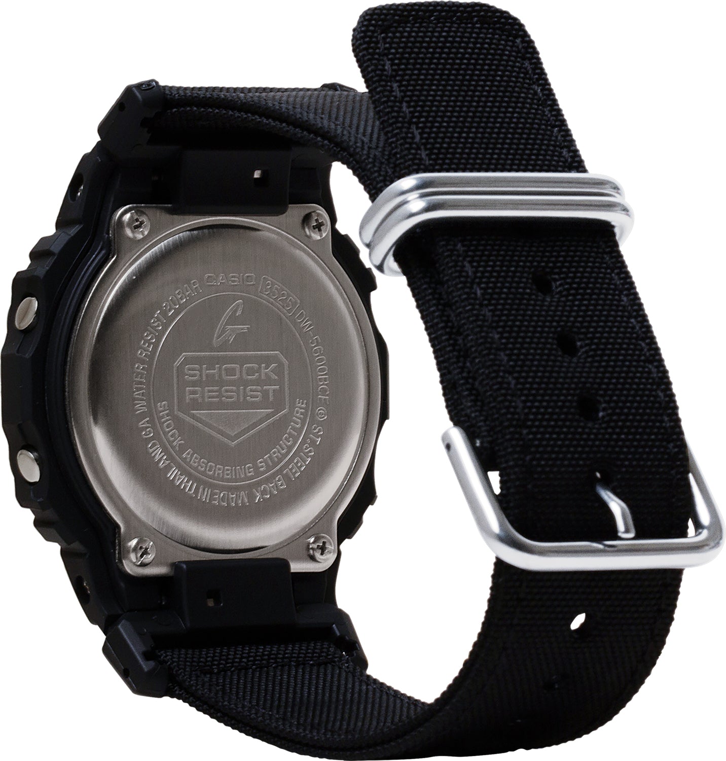 GSHOCK DW5600BCE1CR  CLASSIC CORDURA CLOTH     BLK