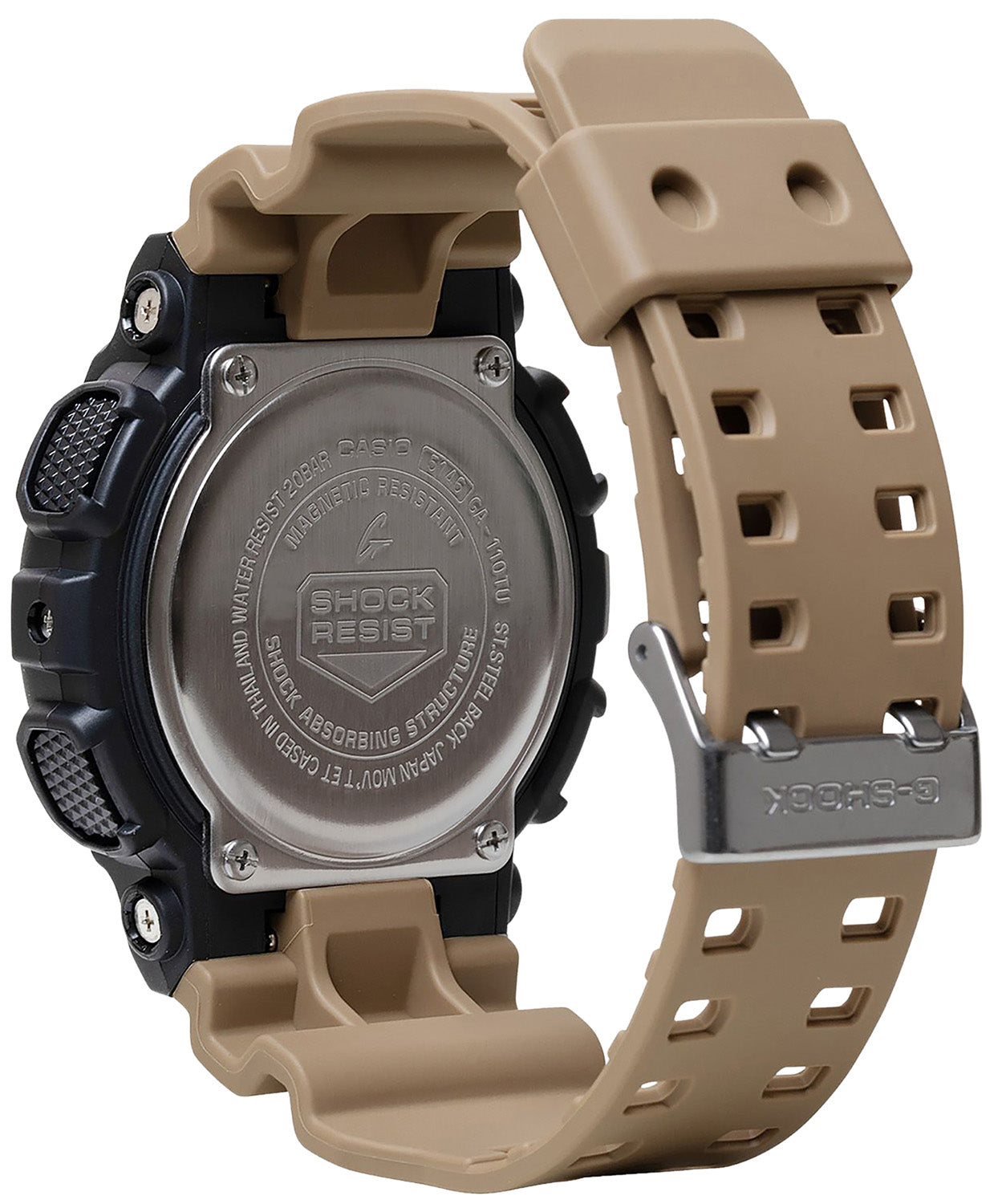 GSHOCK GA110TU1A5CR  ANLG-DIGTL WRLD TIME      TAN
