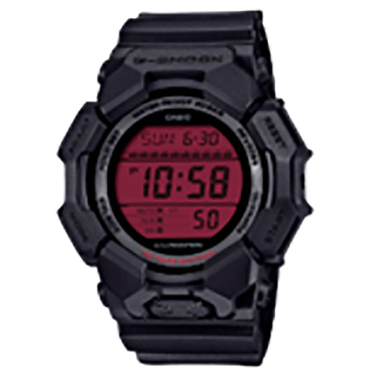 GSHOCK GD010BBR1CR   DIGITAL MOVEMENT  BLK/RED