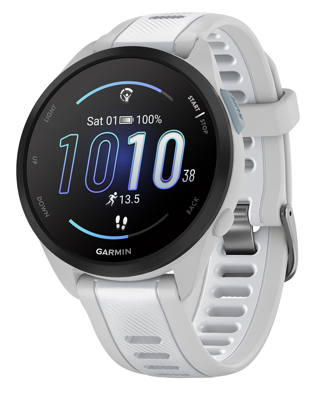 GAR 010-02863-31    FORERUNNER 165 MUSIC GRY/WHTST