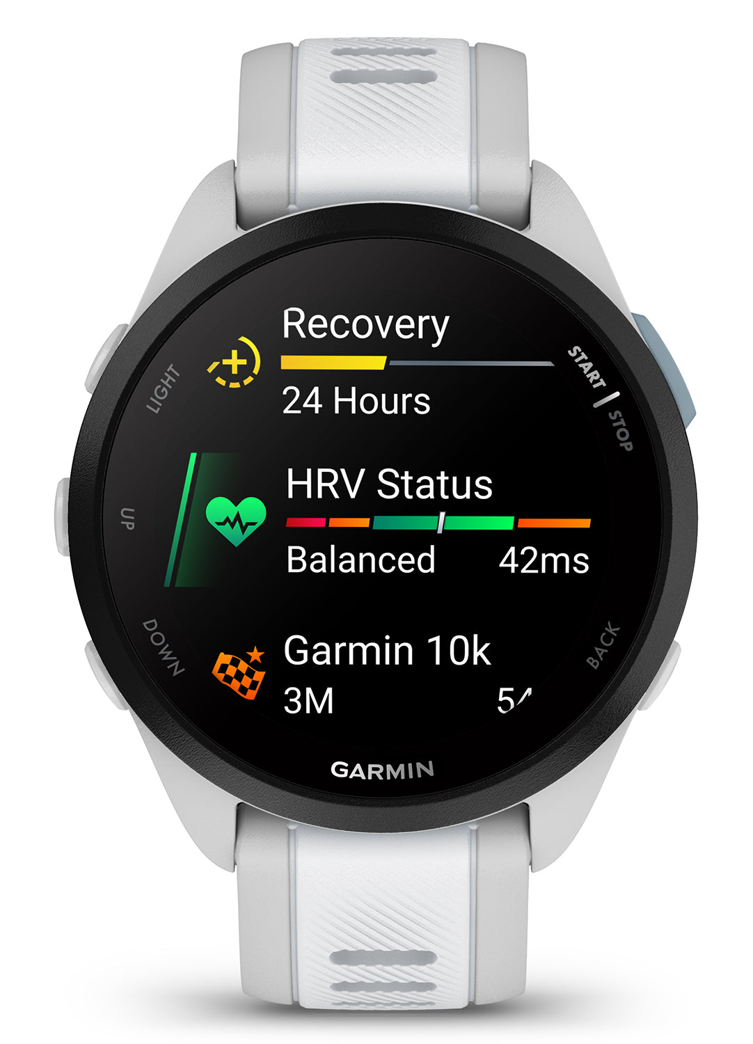 GAR 010-02863-31    FORERUNNER 165 MUSIC GRY/WHTST