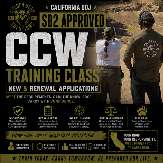 CCW CLASSES – NEW & RENEWAL APPLICANTS